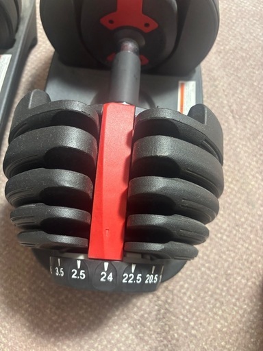 ダンベル 24kg 1秒で重量変更　可変式　引き取り限定！