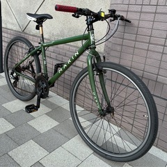 マリ MUIRWOODS クロスバイク　3✖️8 24段　緑　東京 三鷹市　武蔵野市　仙川　京王線　仙川駅　中央線　吉祥寺駅　三鷹駅の画像