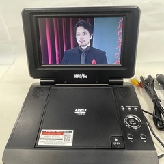 7インチディスプレイ　ポータブル DVDプレーヤーPDV-710K ヒロテックの画像
