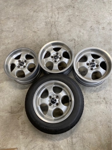 旧車　WORK タイヤホイール　4本　深リム WORK ワーク VS SD 中古ホイール 4本 8/9J 18インチ PCD114.3 5穴 +38