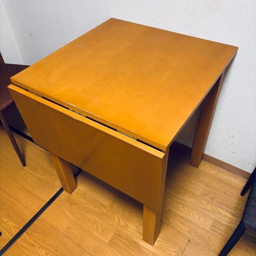 【中古】ニトリ 伸長式ダイニングテーブル＆チェア3点セット