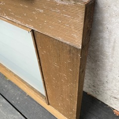 手作り小屋の木ドアの画像