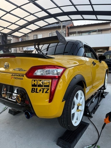 コペン LA400K ローブ ロッソモデロ２本出し マフラー リアピ