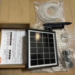 ソーラーエアポンプ 2W 大容量バッテリー内蔵の画像