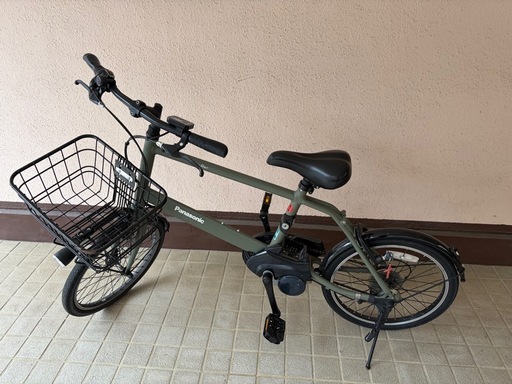 Panasonic 電動自転車 ベロスターミニ マットオリーブ 緑 (ぴぴ) 武蔵
