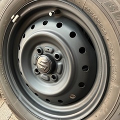165/65R14 タイヤ　スチールホイール付きの画像