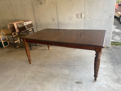 Ethan Allen 木製テーブル 大型　クラシック　藤沢駅周辺引取り限定 テーブル Ethan Allen 木製テーブル 大型 クラシック 藤沢駅周辺引取り限定