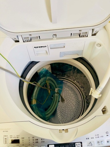 お値下げ！
シャープ 縦型洗濯乾燥機 8.0kg / 4.5kg（ES-TX8D-W）