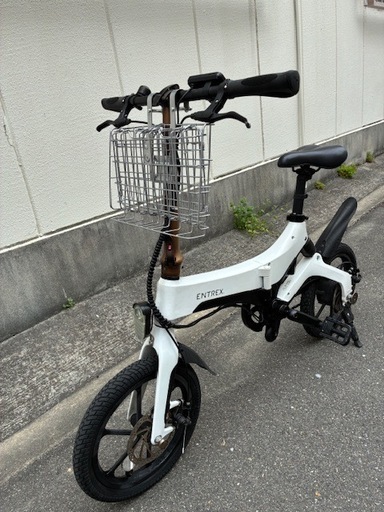 交渉成立しました。有難う御座います。ENTREXの１６インチ折り畳み式電動アシスト自転車です
