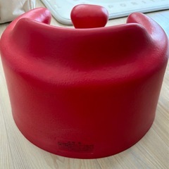 【0円  譲ります】ベビーソファ バンボ bumbo 赤 首座る頃から  赤ちゃん  椅子 チェアの画像