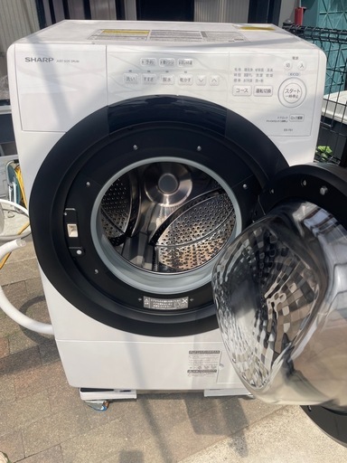 極美品❗️現行販売モデル❗️2025年製シャープドラム式洗濯乾燥機ES-7S1-WR