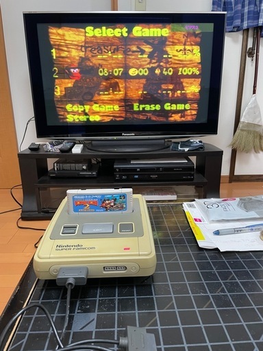 スーパーファミコン本体、ケース、ソフト1本