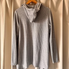 【美品】Bershka ロングカーディガン グレー S（M着用可）春秋 羽織りの画像