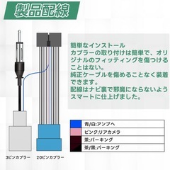 ATOTO対応 ハーネスケーブル オーディオハーネス スズキ車用(20P) A6 PF/S8/F7 SA102/A6KL シリーズ対応 SANQUUQOO atoto スズキ 接続 カーオーディオナビ取付キット 20P 配線 変換 配線カプラー プラグアンドプレイの画像