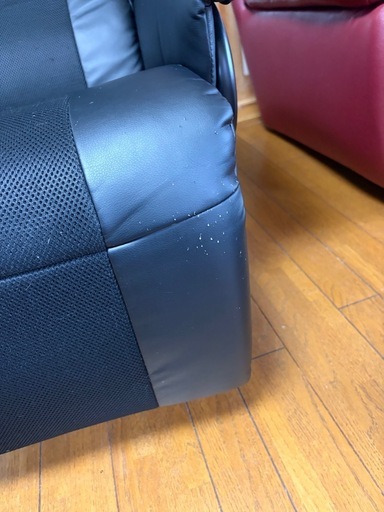 リクライニングチェア オットマン内蔵 360度回転 無段階リクライニング 床キズ防止カバー付き 100-SNC033BK 