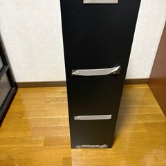 【無料譲渡】3段　カラーボックス　黒色の画像