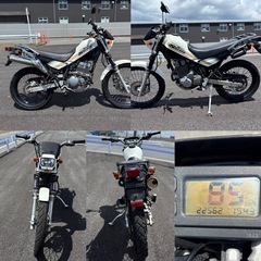 ⭐️自賠責長❗️Kawasakiスーパーシェルパ250⭐️プラグ・グリップなど新品交換で快調⭐️オフロードバイク⭐️の画像