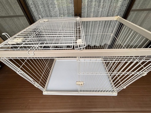 【本日5/4まで】犬用ケージ　ホワイト