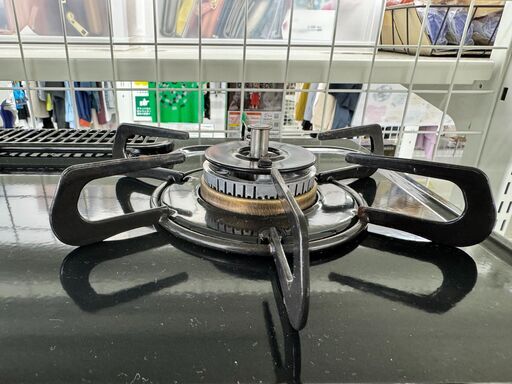 ★リユースのサカイ千葉中央店★ Paloma 2口LPガス用コンロ 黒系  クリーニング済み TC7344