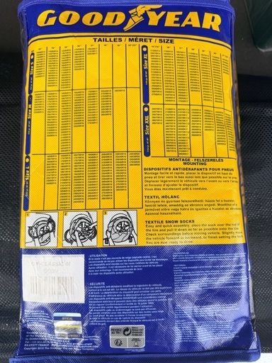 新品
GOODYEAR スノーソックス 布製 CLASSIC M