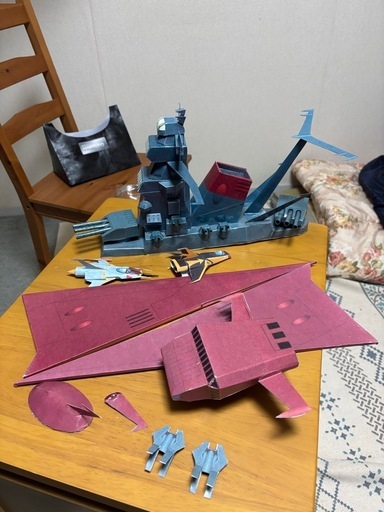 宇宙戦艦ヤマト ペーパークラフト 完成品 160㎝800g