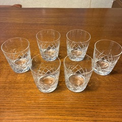切子グラスセットとブランデーグラスセットの画像