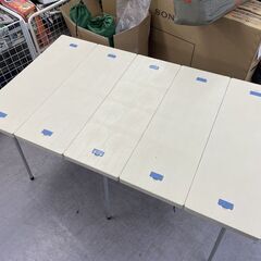 折りたたみ キャンプテーブル 130×75×67ｃｍ 組み立て キャンプ アウトドア BBQ 机 札幌市手稲区の画像