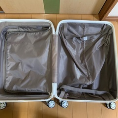 ホワイトストライプキャリーカート　Mサイズの画像