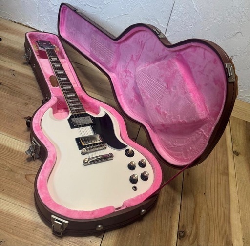 Gibson USA PU搭載Epiphone 1961 SG 白 純正ケース付