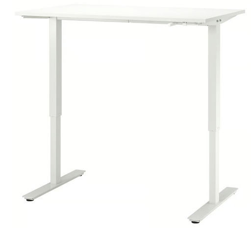 【美品】IKEAトロッテン 昇降式デスク ホワイト 120×70cm