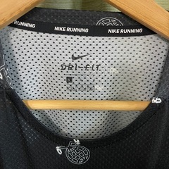 NIKE RUNNING DRI-FIT Tシャツ L ブラック 総柄 半袖 ナイキ ランニングの画像