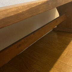 木製ベンチの画像