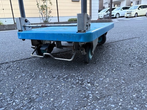 カナツー台車ストッパー付き カナツー PLA250-DX-DB(L) 樹脂製ハンドル折りたたみ台車（ハンド 