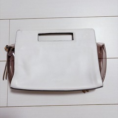 COACH ハンドバッグ クラッチバッグ ホワイトの画像