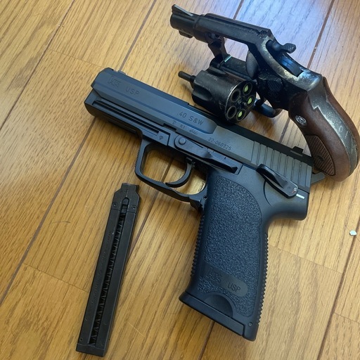 ガスガン　電動ガン　革ホルスター
