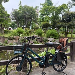 ブリッジストン Bikke 電動自転車24インチ 子供乗せる自転車の画像