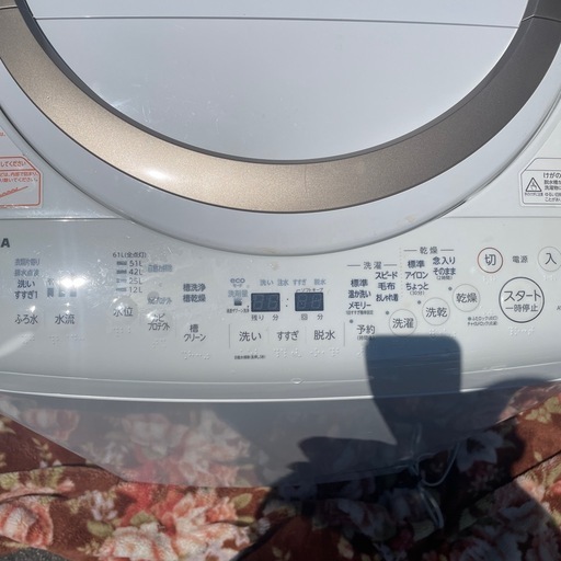 洗濯機　TOSHIBA 8Kg AW-8V8 ZABOON 2019年製　乾燥　給水パイプ排水パイプ付属　給水ポンプ付属