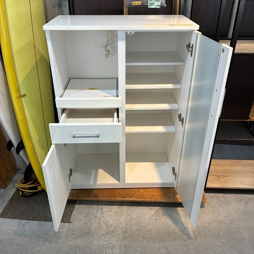 収納家具 配達可【食器棚】クリーニング済み【管理番号10505】横