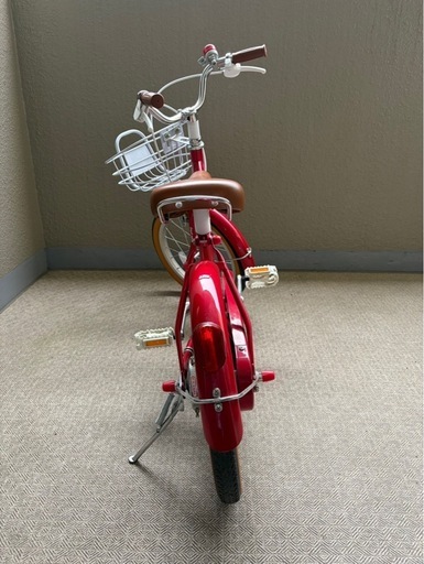 【美品】子供自転車  16インチ　赤