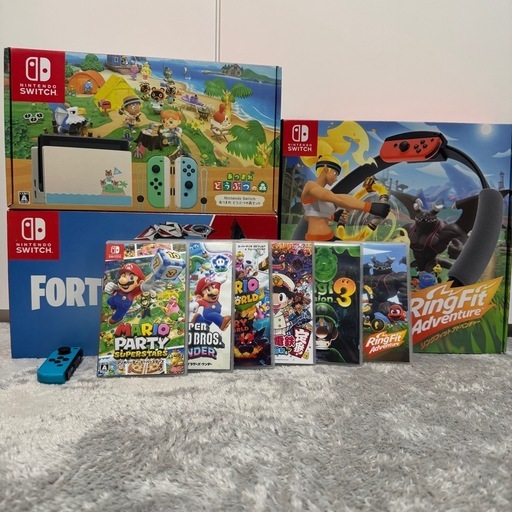 ‼️早い者勝ち　Nintendo Switch 本体2台＋ソフト6本＋リングフィットセット まとめ売り ‼️