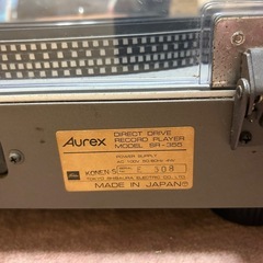 昭和レトロ Aurex SR-355｜ダイレクトドライブ レコードプレーヤー 回転確認済み の画像
