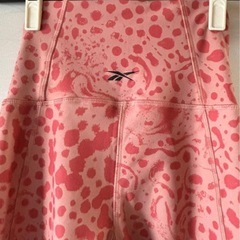 Reebok Speedwick ヨガパンツ 2XS ピンク・スポット柄の画像