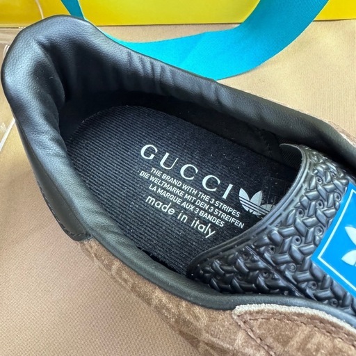 ☆ドリーム荒牧店☆GUCCI ×adidas ガゼル スニーカー ブラウン  28cm