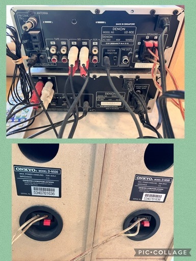 ミニコンポ、UD-M3E／DENON、  スピーカーシステム D-N500 ／ONKYO 