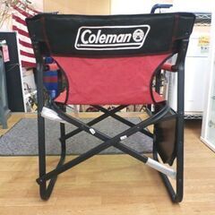 コールマン Coleman サイドテーブル付きデッキチェア ST レッド 赤 アウトドアチェア 西岡店の画像