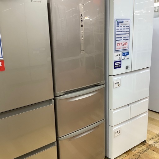 【トレファクラパーク岸和田店】2019年製　 3ドア冷蔵庫　Panasonic 6ヶ月保証付
