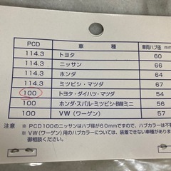 未使用☆work純正🛞ハブリング54ー60の画像