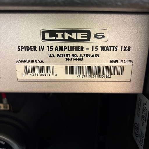 名機 LINE 6 SPIDER IV 15 完動品　ギターアンプ