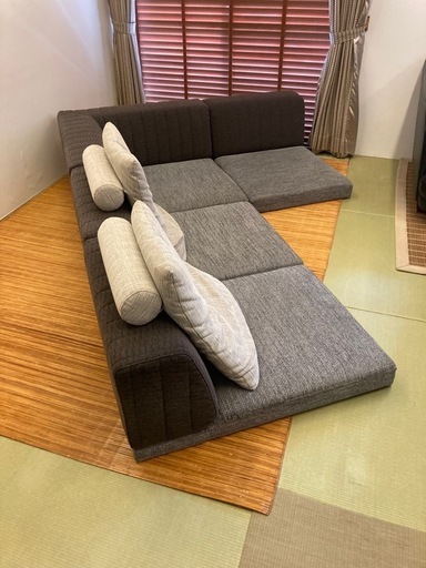 【美品】和ソファ(オーダークッション付)