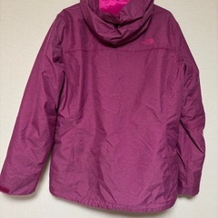 THE NORTH FACE ナイロンジャケット レディースXL ピンク フード付きの画像